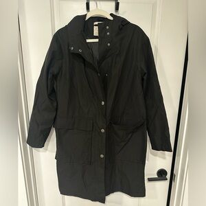 A New Day Black Raincoat